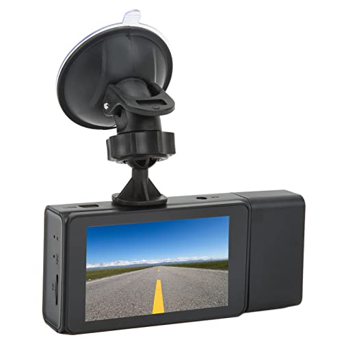 Annadue Dashcam Auto Vorne und Hinten, 3,0 Zoll HD Bildschirm Videorecorder für Autofahrten, HD HDR 3 Wege Kamera, Nachtsicht, Integriertes GPS, Gravity Sensing Schleife. S3 von Annadue