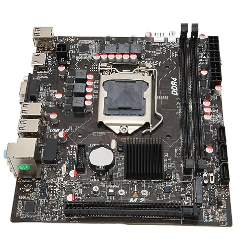 Annadue Desktop Computer Motherboard, Dual Channel DDR4 M.2 PCIe X16 SATA3.0 USB3 H310BB4 Motherboard Ersatz für 6 7 8 9 Gen für Core von Annadue