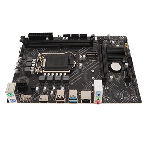 Annadue Desktop Computer Motherboard, für Intel 1200 Pin Prozessor, 2 X DDR4, 2133/2400/2800 MHz, max. 32 GB Mainboard, Unterstützt M.2 Core 10/11 Generation CPU von Annadue