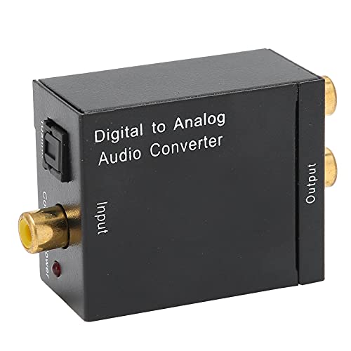 Annadue Digital-zu-Analog-Audiokonverter, Digitaler Koaxialer Optischer -SPDIF-zu-Analog-R/L-Signaladapter, für PS3-HD-DVD-Heimkino-Audiogeräte Usw. von Annadue