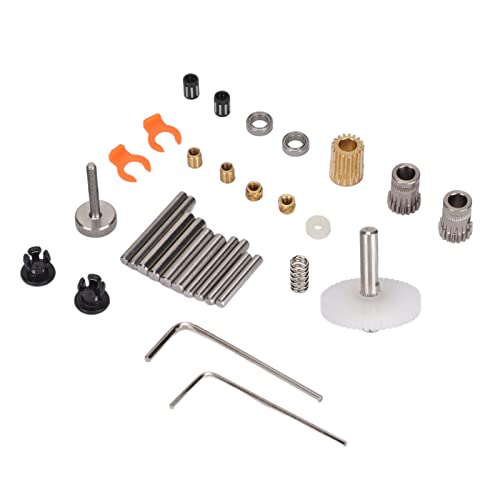 Annadue Doppelriemenscheiben Extruder Upgrade, Metall Doppelriemenscheiben Extruder Kit, 3D Drucker Extruder Kit für Ender 3 CR10 CR 10S, Doppeltes Konkaves Zahnraddesign, 3D von Annadue