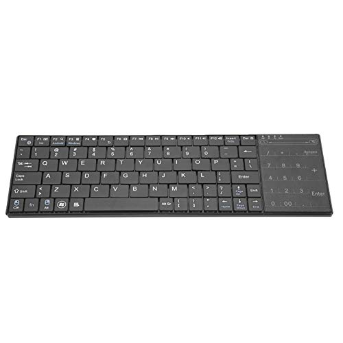 Annadue Drahtlose Bluetooth-Tastatur, drahtlose -Tastatur, Ultra Slim, kompatibel für Windows/Android, Touch-Tastatur für Fernseher und Computer, Tablets, PC (schwarz) von Annadue