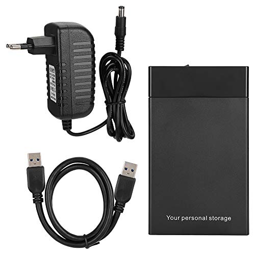 Annadue Externes 3,5 Zoll USB 3.0 SATA Festplattengehäuse Mobiles Festplattengehäuse Mobiles Festplattengehäuse (100 240 V) (EU-Stecker) von Annadue