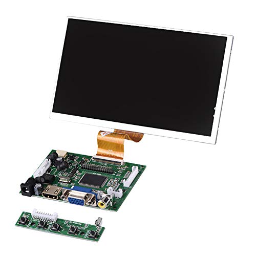 Annadue Für Display Kit, 7 Zoll 1024X600 Hochauflösender Bildschirm + + VGA + 2AV Treiberplatine + Fernbedienung Für, Mobile DVD, Digitaler Fotorahmen usw. von Annadue