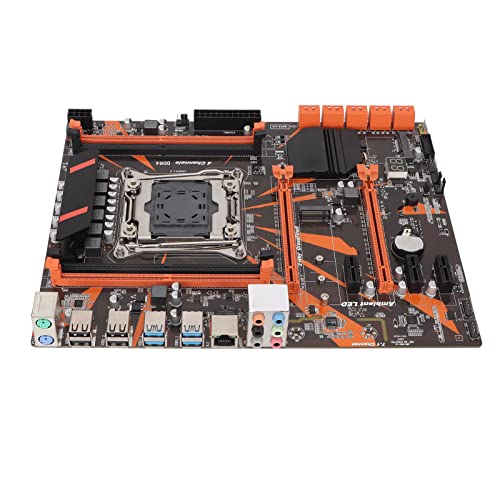 Annadue Für Intel X99 (LGA 2011-3) PC-Motherboard mit 4 × DDR4 2666/2400/2133 MHz, NVME M.2, 10 X SATA3.0, USB 3.0, USB 2.0, 1 × RJ45, WiFi, Für Desktop-PC von Annadue