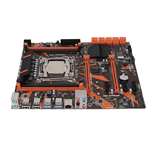 Annadue Für Intel X99 (LGA 2011-3) PC-Motherboard mit 4×DDR4 2666/2400/2133MHz, 2×PCIE X16, 3xPCIE X1, 10x SATA3.0, USB 3.0, USB 2.0, 1×RJ45, WiFi, Für Desktop-Computer von Annadue