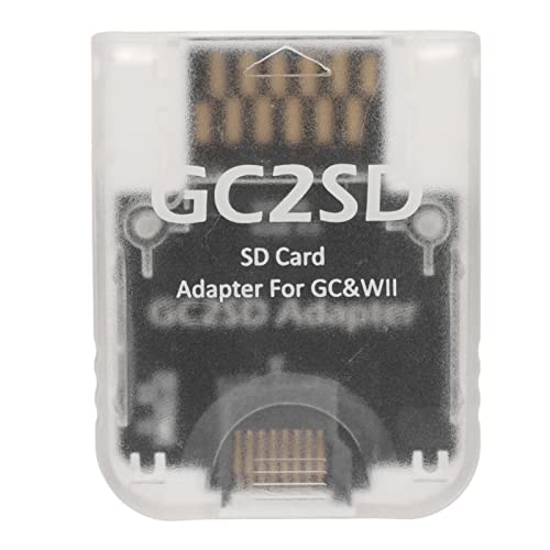 Annadue Für Wii Micro Speicherkartenadapter, GC2SD Micro SD Kartenadapter, Kartenleser für Gamecube Wii Konsolen, Plug and Play.(Transparent) von Annadue