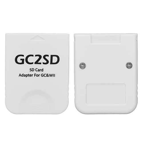 Annadue Für Wii Micro Speicherkartenadapter, GC2SD Micro SD Kartenadapter, Kartenleser für Gamecube Wii Konsolen, Plug and Play.(Weiß) von Annadue