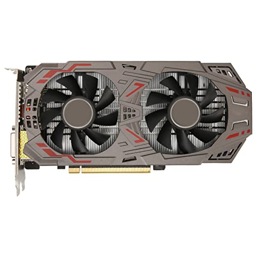 Annadue GDDR5 Grafikkarte, 2 GB GDDR5 128 Bit Gaming Grafikkarte für DirectX 11.2 für OpenGL 4.3, PCI Express 3.0 X16 2 Lüfter Grafikkarte für Office Home Gaming von Annadue