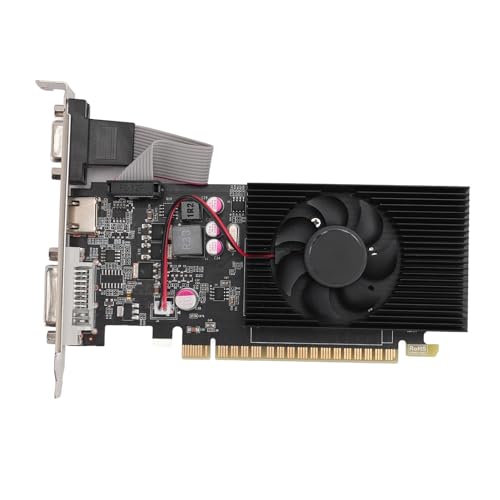 Annadue GT730 4GB GDDR3 128BIT Grafikkarte, Hochfrequenz, 4G RAM, Langlebiges Design, Systemunterstützung, PCIe 2.0 16X Gaming Grafikkarte für10 11, von Annadue