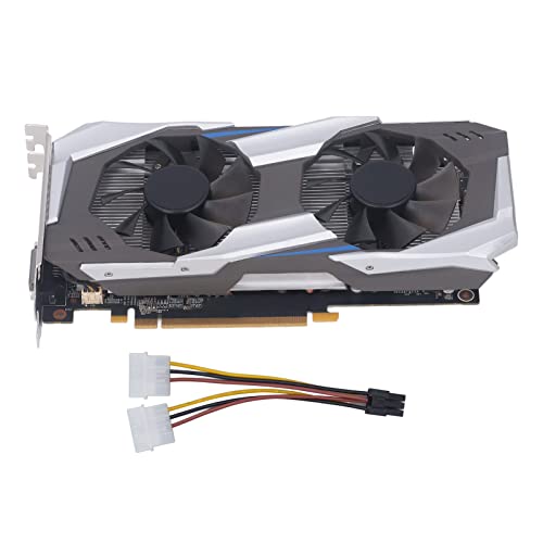 Annadue GTX1060 6 GB DDR5 Grafikkarte, Auflösung 7680 X 4320, Zwei Lüfter, Plug and Play, Unterstützungssystem mit HD Multimedia Schnittstelle, DVIDisplayPort, für Gaming, Arbeiten von Annadue