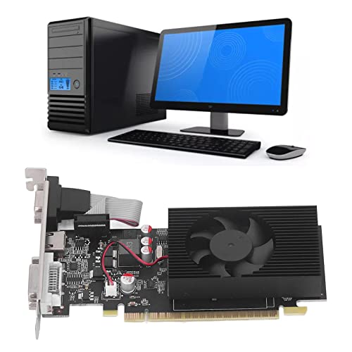 Annadue Gaming Grafikkarte, 2 GB 128 Bit, Wärmeableitung, 3 Ausgangsanschlüsse, 2560 X 1600, DDR3, DirectX 11 Unterstützung, DVI, VGA, für 10 für Vista 11 für (GT730 2GB DDR3 128BIT Annadue Gaming Grafikkarte, 2 GB 128 Bit, Wärmeableitung, 3 Ausgangsanschlüsse, 2560 X 1600, DDR3, DirectX 11 Unterstützung, DVI, VGA, für 10 für Vista 11 für (GT730 2GB DDR3 128BIT von Annadue