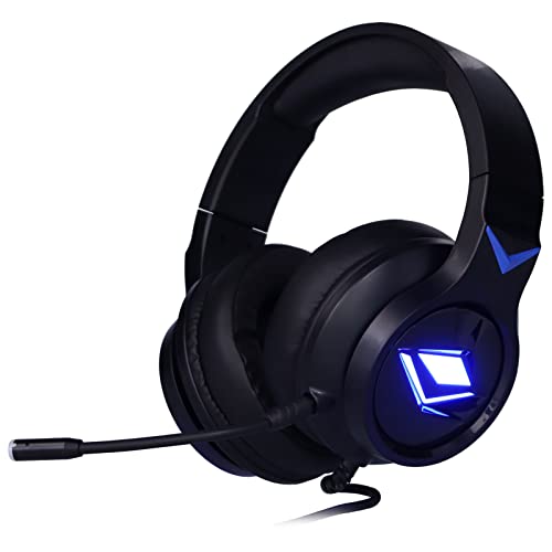 Annadue Gaming Headset,Over-Ear Gaming Kopfhörer mit Noise Cancelling Mikrofon,7.1 Stereo Surround Sound,LED Licht,3,5mm Stecker und USB Stecker,für Xbox One,für PS4,PC,Mobiltelefon,Laptop und Mehr von Annadue