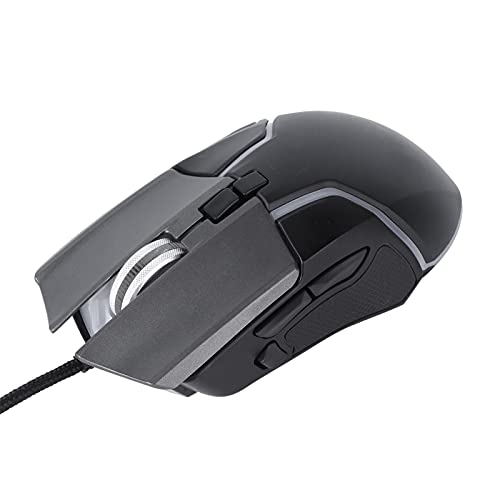 Annadue Gaming-Maus mit Kabel, RGB-Beleuchtung mit 6400 DPI DPI Einstellbare Mechanische Maus, Ergonomische Optische PC-Computer-Gaming-Mäuse mit 8 Tasten für Laptops, Desktops, PC-Tablets Usw. von Annadue