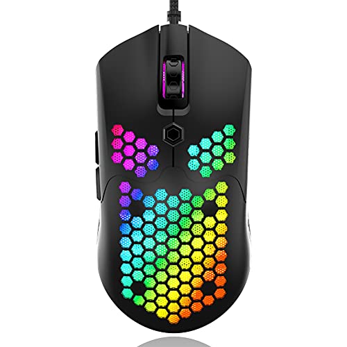 Annadue Gaming Mouse, Tragbare, Ergonomische, Leichte, Kabelgebundene Maus für das von Annadue