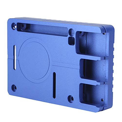 Annadue Gehäuse aus Aluminiumlegierung für 4 Modell B Ultradünne CNC Passiv Gekühltes Passives Kühlgehäuse Computerzubehör Kompatibel mit 3,5-Zoll-GPIO-verbundenem Touch-LCD (Blau) von Annadue