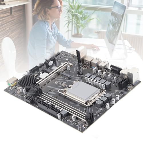 Annadue H610 Motherboard für Intel 1700 für Intel H610, LGA 1700 Gaming Motherboard für M.2 Core CPU der 12. Generation, Desktop Computer Motherboard Unterstützt 2 X DDR4 Speicherbank von Annadue