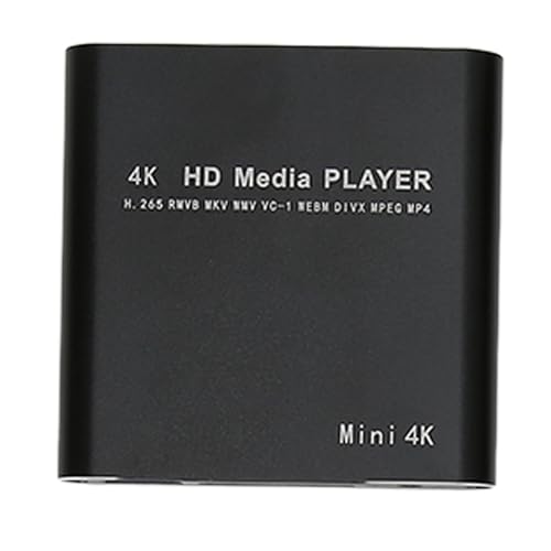Annadue HD-Videoplayer, 4K-Streaming-Media-Player, Unterstützt PPT, PDF, Integrierter 4G-Speicher, für AV-USB-Speicherkarten mit HD-Multimedia-Schnittstelle, 100 Bis 240 von Annadue