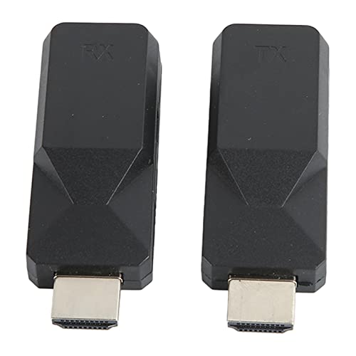 Annadue HDMI Sender und Empfänger, Drahtloses HDMI Extender Kit, 165 Fuß RJ45 zu HDMI Extender über EIN Einzelnes Cat5 Cat6 Ethernet Kabel HDMI Langstrecken Extender Adapter von Annadue