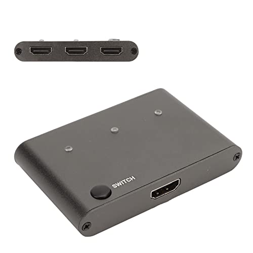 Annadue HDMI Switch HDMI Splitter, 4K/2K 30Hz 60Hz HDMI Switcher 3 in 1 Out, HDMI 3 Port Box Hub Unterstützt HDMI 1.4b und DVI 1.0 Standards für Raspberry Pi, Computer, Handys, Etc von Annadue