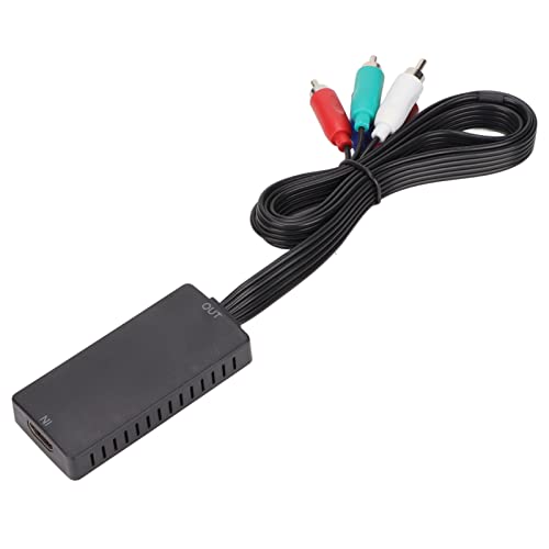 Annadue HDMI-zu-Komponenten-Konverter, 1080P HDMI-zu-Komponenten-Konverter Video-Audio-Konverter-Adapter, 1080P mit Hoher Genauigkeit, Plug-and-Play-Konverter für DVD und PC von Annadue