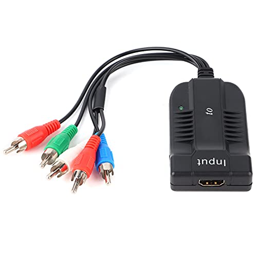 Annadue HDMI1.3/1.2 zu YPbPr Konverter, unterstützt 1080P HDMI zu RGB YPbPr Konverter Adapter mit Auflösungsschalter für DVD 360 HDTV Projektor von Annadue