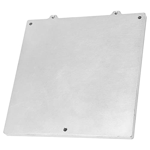 Annadue Hot Bed Support Plate, Aluminiumlegierung Z Achsen 3D Drucker Hot Bed Platform für Voron V0 V0.1 3D Drucker, 3D Drucker Ersatzteile, 120 X 120 X 6 Mm, Silber von Annadue