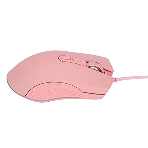 Annadue Kabelgebundene Gaming Maus,USB Computermaus mit RGB Hintergrundbeleuchtung,4 Stufen Einstellbare DPI Bis zu 3200,Ergonomische Maus mit 7 Tasten,für von Annadue