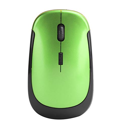 Annadue Kabellose Maus, Kabellose 2,4 G USB Computermaus mit 1600 Einstellbaren DPI, Ergonomische, Tragbare, Ultraschlanke, Leise Maus für Notebook PC Laptop Desktop (Green) von Annadue