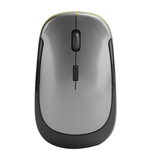 Annadue Kabellose Maus, Kabellose 2,4 G USB Computermaus mit 1600 Einstellbaren DPI, Ergonomische, Tragbare, Ultraschlanke, Leise Maus für Notebook PC Laptop Desktop (Silber grau) von Annadue
