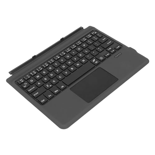 Annadue Kabellose Tastatur für Go 1 2 3, BT5.0 Ultra Slim Touchpad Tablet Tastatur, PU Leder, Einfache Steuerung, Schnelle Reaktion. (Mit bunter Hintergrundbeleuchtung (450-mAh-Akku)) von Annadue
