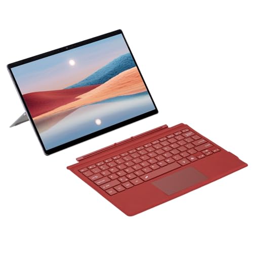Annadue Kabellose Tastatur für Surface Pro 3 4 5 6 7, Ultraschlanke Tragbare Magnetische Bluetooth Tastatur, Farbenfrohe Kabellose Tastatur mit Hintergrundbeleuchtung und Touchpad für von Annadue
