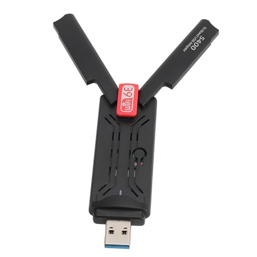 Annadue Kabelloser USB WLAN Adapter für PC, 5400 Mbit/s WiFi6E 2,4 G/5 G/6 G Band USB WLAN Netzwerkadapter für 11/10, WLAN Adapter für Computer Netzwerkadapter von Annadue