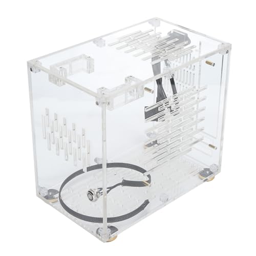 Annadue Klares Acryl ITX Gehäuse, Tragbares ITX Computer Gehäuse, Transparentes Acryl Chassis, 360 Grad Open Air Kühlung, DIY Desktop Computer Gehäuse. 100 240V Annadue Klares Acryl ITX Gehäuse, Tragbares ITX Computer Gehäuse, Transparentes Acryl Chassis, 360 Grad Open Air Kühlung, DIY Desktop Computer Gehäuse. 100 240V von Annadue