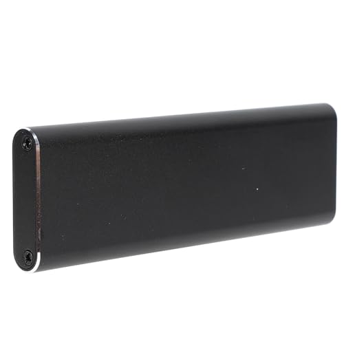 Annadue M.2 NGFF SSD Festplattengehäuse, Gehäuse aus Aluminiumlegierung, Plug and Play, Hochgeschwindigkeitsübertragung, Breite Unterstützung für 7 8 8.1 10 (Black) von Annadue