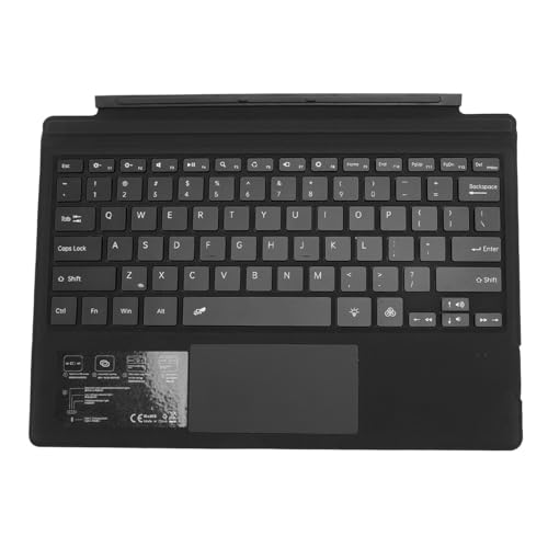 Annadue Magnetische -Tastatur, Bunte Hintergrundbeleuchtung, Kabellose Multi-Touchpad-Tastatur für Pro 3 4 5 6 7, mit Magnetischem Absorptionsdesign, Effiziente Konnektivität, (Black) von Annadue