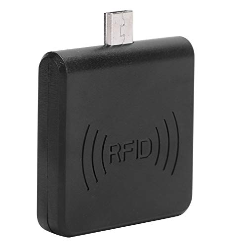 Annadue Micro USB-Kartenleser für Mobiltelefone Tragbar für RFID Mobile ID Reader für Mobiltelefone/Tablets für Android-Systeme(schwarz) von Annadue