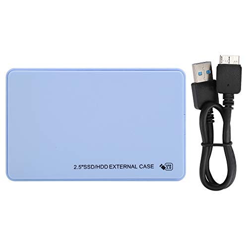 Annadue Mobile Festplatte, Ultradünne 5 GB/ps-Festplattenbox, Hochgeschwindigkeits-USB 3.0-Schnittstelle, Tragbar für WINDOWS7 / XP/Vista 2,5-Zoll-Festplatten (Blau) von Annadue