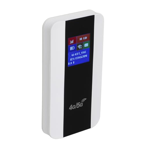 Annadue Mobiler 4G-LTE-Reise-Mi-Fi-Hotspot, Verbindung mit Bis zu 10 Geräten, 3200-mAh-Akku, mit SIM-Steckplatz, Tragbarer WLAN-Reise-Hotspot, Mobiler 4G-WLAN-Router für Europa von Annadue