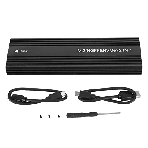 Annadue NVMe SATA SSD Gehäuse, M.2 Solid State NVME/SATA Dual Protokoll Festplattengehäuse, NGFF Protokoll USB3.1, Mobiles Festplattengehäuse Vom Typ C, Unterstützt 2 TB, Schwarz. Annadue NVMe SATA SSD Gehäuse, M.2 Solid State NVME/SATA Dual Protokoll Festplattengehäuse, NGFF Protokoll USB3.1, Mobiles Festplattengehäuse Vom Typ C, Unterstützt 2 TB, Schwarz. von Annadue