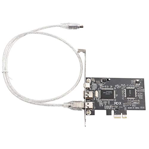 Annadue PCI E FireWire 1394 Controllerkarte für Mehrere Hochleistungsgeräte, Unterstützt Hot Swapping und Plug and Play Verbindung mit Kabel von Annadue