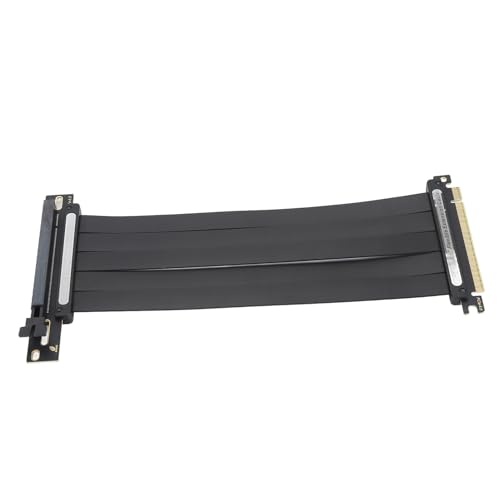 Annadue PCIE4.0 X16 Verlängerungskabel, Hochgeschwindigkeits EMI abschirmendes GPU Riser Kabel für RTX3090ti RTX3090 RTX3070ti, Flexibler Rechter Winkel mit Kompatibler GPU und (300 mm) von Annadue