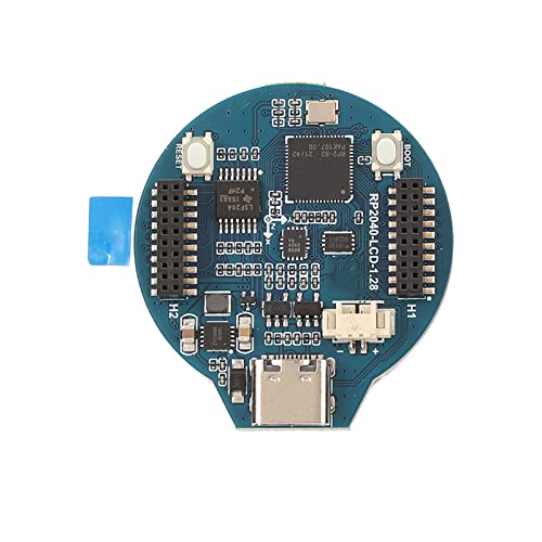 Annadue RP2040 Mikrocontroller Board für Raspberry Pi, RP2040 MCU Board mit 1,28 Zoll LCD, Dual Core ARM Cortex M0+ Prozessor, Flexibler Takt mit Bis zu 133 MHz von Annadue