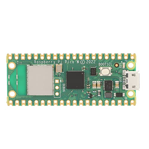 Annadue RP2040 Mikrocontroller Entwicklungsboard, 26 Pins, 2 MB Speicher, Stempelloch Design, Flexible Digitale Schnittstelle, 2,4 GHz Wireless LAN, USB1.1 Unterstützung, fürPico W von Annadue