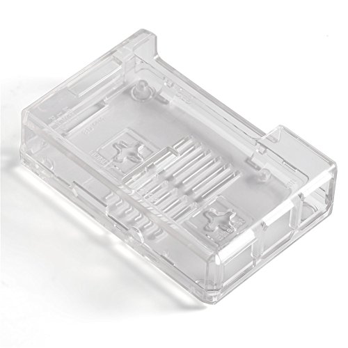 Annadue RPi 3B Gehäuseschutzhülle, transparente PC-Box, wandmontierbar, mit 2-teiligen Kühlkörpern, für Rasp_Berry Pi 3B 2B B +, klar(Transparent) von Annadue