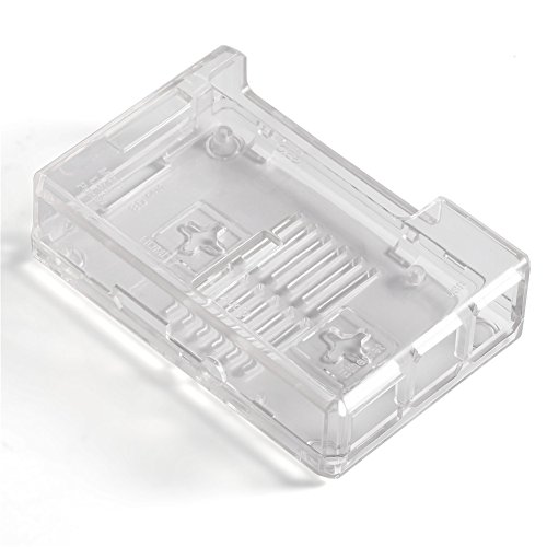 Annadue RPi 3B Gehäuseschutzhülle, transparente PC-Box, wandmontierbar, mit 2-teiligen Kühlkörpern, für 3B 2B B +, klar(Transparent) von Annadue