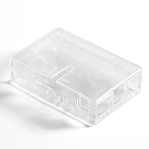 Annadue 3B Gehäuseschutzhülle, transparente PC-Box, mit 2-teiligen Kühlkörpern, für RPi 3B 2B B +, klar(Transparent) von Annadue