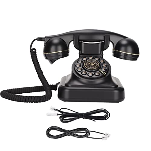 Annadue Retro Vintage Festnetztelefon, Elegantes Altmodisches Europäisches Retro-Telefon, Dekorative Telefone für Schlafzimmer, Arbeitszimmer, Büro, Café, Bar, Dekoration von Annadue