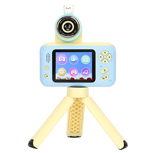 Annadue S9 Kinderkamera, 2,4 Zoll IPS HD Multifunktions Kinder Digitalkamera mit Ständer, Foto, Video, Spiel und MP3 Funktionen, 180° Front und Rear Flip Kamera, 600 MAh. von Annadue