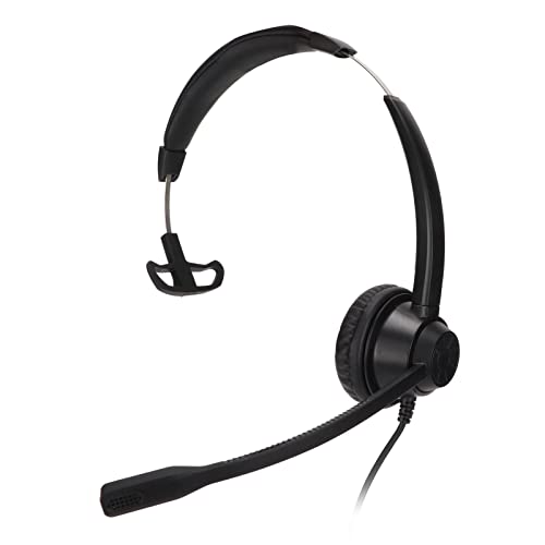 Annadue Single Ear Headset USB Headset mit Mikrofon Noise Cancelling Kopfhörer für Laptop Tablets Office Skype Webinar Call Center von Annadue